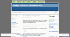 Desktop Screenshot of ironmanandtriathlon.wordpress.com