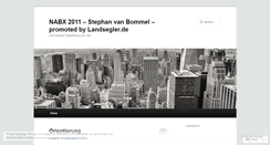 Desktop Screenshot of nabx2011.wordpress.com