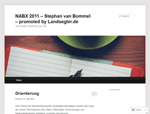 Tablet Screenshot of nabx2011.wordpress.com