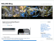Tablet Screenshot of nglung.wordpress.com