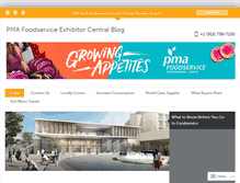 Tablet Screenshot of pmafoodserviceexhibitor.wordpress.com