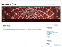 Tablet Screenshot of mrjohnnyzone.wordpress.com
