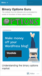 Mobile Screenshot of binaryoptionsguru.wordpress.com