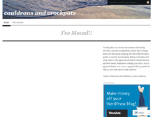 Tablet Screenshot of cauldronsandcrockpots.wordpress.com