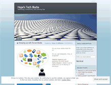 Tablet Screenshot of hopestechblurbs.wordpress.com