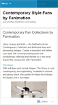 Mobile Screenshot of contemporaryfans.wordpress.com