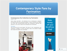 Tablet Screenshot of contemporaryfans.wordpress.com