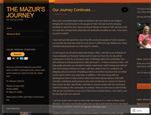 Tablet Screenshot of mazursjourney.wordpress.com