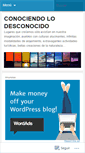 Mobile Screenshot of conociendolodesconocido.wordpress.com