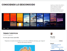 Tablet Screenshot of conociendolodesconocido.wordpress.com