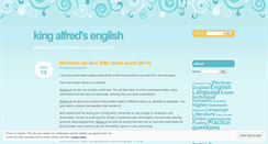 Desktop Screenshot of kingalfredsenglish.wordpress.com