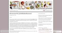 Desktop Screenshot of keittiojakeittio.wordpress.com