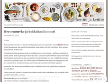 Tablet Screenshot of keittiojakeittio.wordpress.com