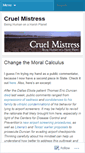 Mobile Screenshot of cruelmistress.wordpress.com