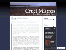 Tablet Screenshot of cruelmistress.wordpress.com