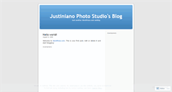 Desktop Screenshot of justinianophotostudio.wordpress.com