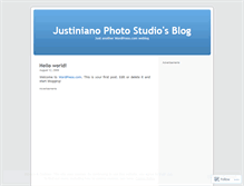 Tablet Screenshot of justinianophotostudio.wordpress.com