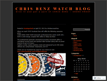 Tablet Screenshot of chrisbenzwatches.wordpress.com