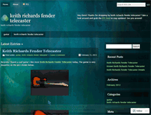 Tablet Screenshot of keithrichardsfendertelecaster.wordpress.com