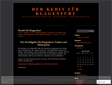 Tablet Screenshot of kreditklagenfurt.wordpress.com