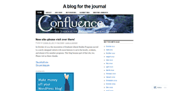 Desktop Screenshot of confluencejournal.wordpress.com