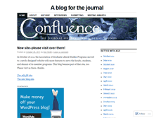 Tablet Screenshot of confluencejournal.wordpress.com