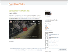 Tablet Screenshot of piercefarmwatch.wordpress.com