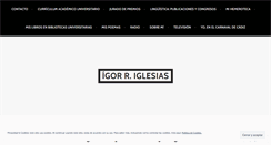 Desktop Screenshot of igoriglesias.wordpress.com