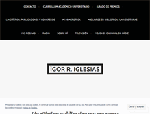 Tablet Screenshot of igoriglesias.wordpress.com