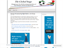 Tablet Screenshot of globalstage.wordpress.com