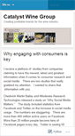 Mobile Screenshot of catalystwinegroup.wordpress.com