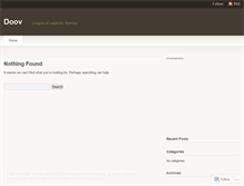 Tablet Screenshot of doovlol.wordpress.com