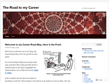 Tablet Screenshot of careerroadmap.wordpress.com