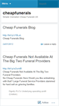 Mobile Screenshot of cheapfunerals.wordpress.com