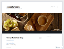 Tablet Screenshot of cheapfunerals.wordpress.com