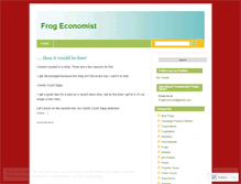 Tablet Screenshot of frogeconomist.wordpress.com