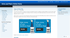Desktop Screenshot of chrisandpete.wordpress.com