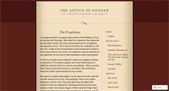 Desktop Screenshot of anticsofdodger.wordpress.com