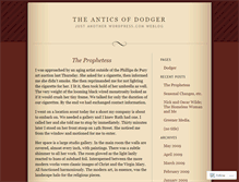 Tablet Screenshot of anticsofdodger.wordpress.com