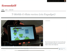 Tablet Screenshot of licensed2ill.wordpress.com