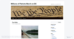 Desktop Screenshot of millionsofpatriotsmarch2012.wordpress.com