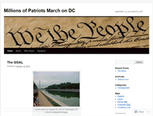 Tablet Screenshot of millionsofpatriotsmarch2012.wordpress.com
