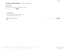 Tablet Screenshot of hebeenweatherbeaten.wordpress.com