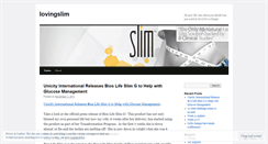 Desktop Screenshot of lovingslim.wordpress.com