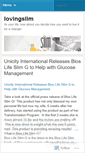 Mobile Screenshot of lovingslim.wordpress.com