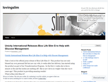 Tablet Screenshot of lovingslim.wordpress.com