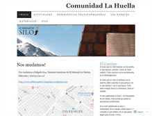 Tablet Screenshot of comunidadlahuella.wordpress.com