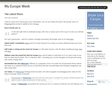 Tablet Screenshot of myeuropeweek.wordpress.com