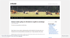 Desktop Screenshot of eriksdal.wordpress.com
