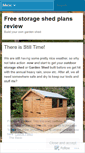 Mobile Screenshot of freestorageshedplansreview.wordpress.com